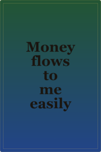 Live preview affirmation card