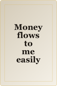 Live preview affirmation card