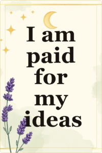 Live preview affirmation card