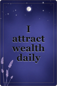 Live preview affirmation card