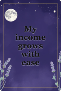 Live preview affirmation card