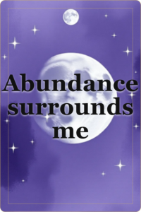 Live preview affirmation card