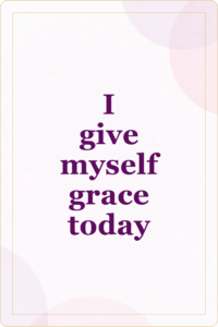 Live preview affirmation card