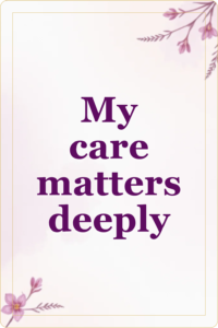 Live preview affirmation card