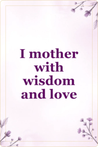 Live preview affirmation card