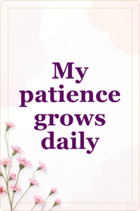 Live preview affirmation card