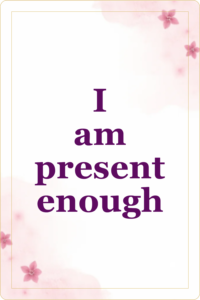 Live preview affirmation card