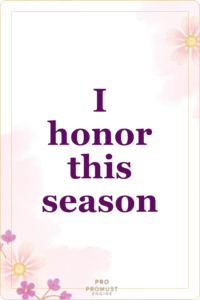 Live preview affirmation card