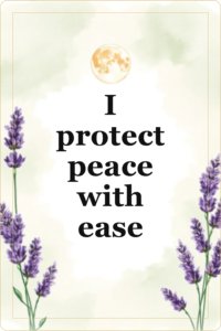 Live preview affirmation card